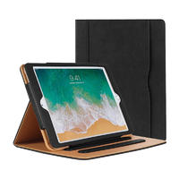 Premium Leather Business Wallet Slim Stand Folio Case Cover For Apple iPad 9.7